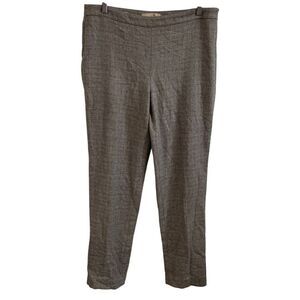 Talbots Italian‎ Wool Blend Brown Textured Dress Pants Work Trousers Womens 6